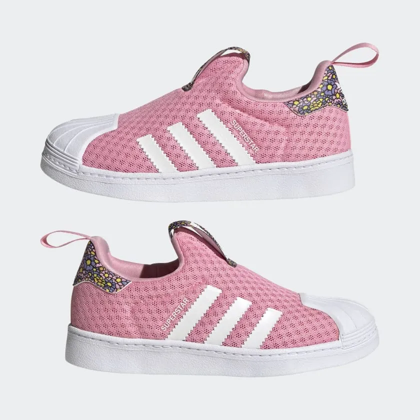 Scarpe Bambina ADIDAS Sneakers Slip On linea Superstar 360 Disney in Tessuto Rosa