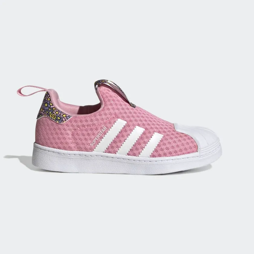 Scarpe Bambina ADIDAS Sneakers Slip On linea Superstar 360 Disney in Tessuto Rosa