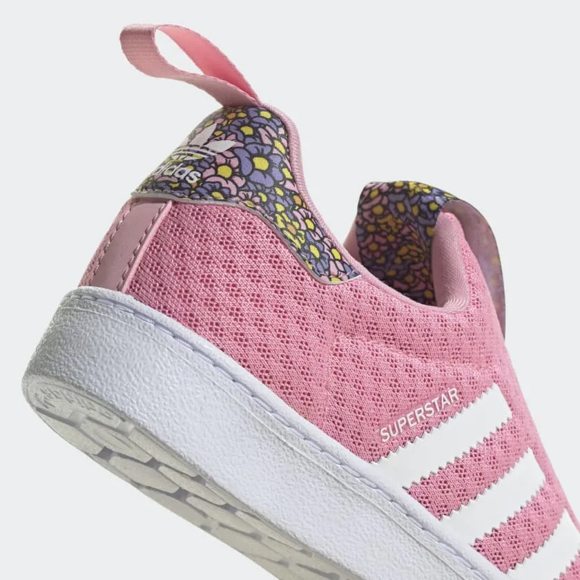 Scarpe Bambina ADIDAS Sneakers Slip On linea Superstar 360 Disney in Tessuto Rosa