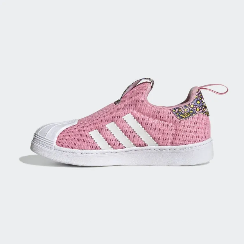 Scarpe Bambina ADIDAS Sneakers Slip On linea Superstar 360 Disney in Tessuto Rosa