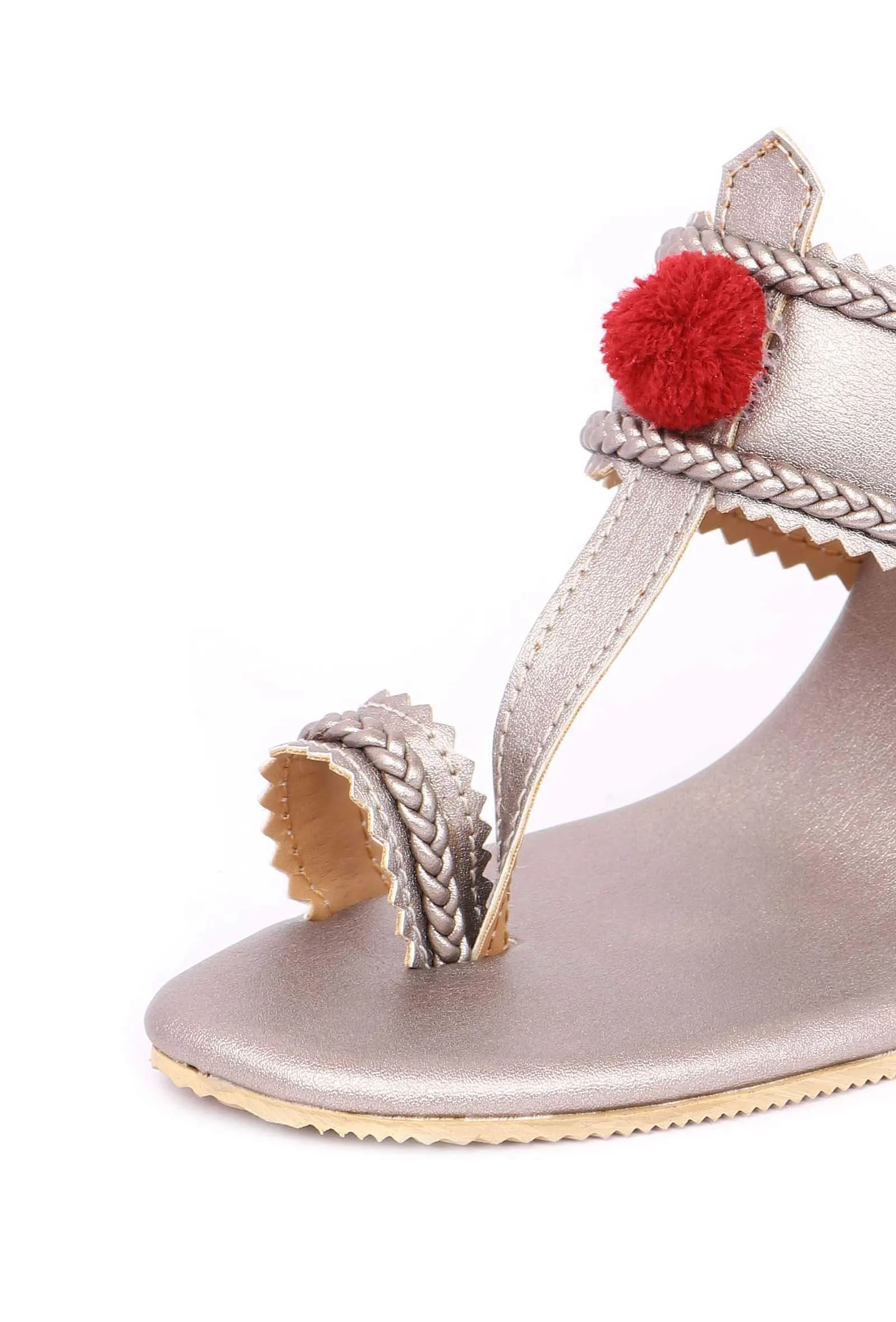 Silver Cruelty-Free Leather Heeled Sandals