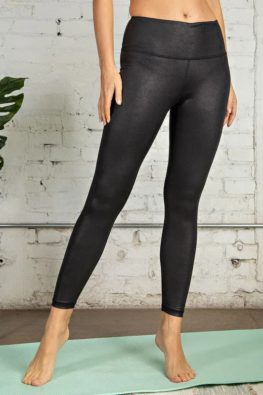 Size 2XL High Waist Pebble Black Yoga Pants Leggings