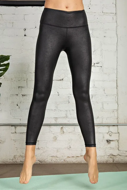 Size 2XL High Waist Pebble Black Yoga Pants Leggings