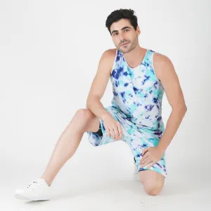 SLAY. Men's Tie Dye Vest & Shorts Co-ord Set