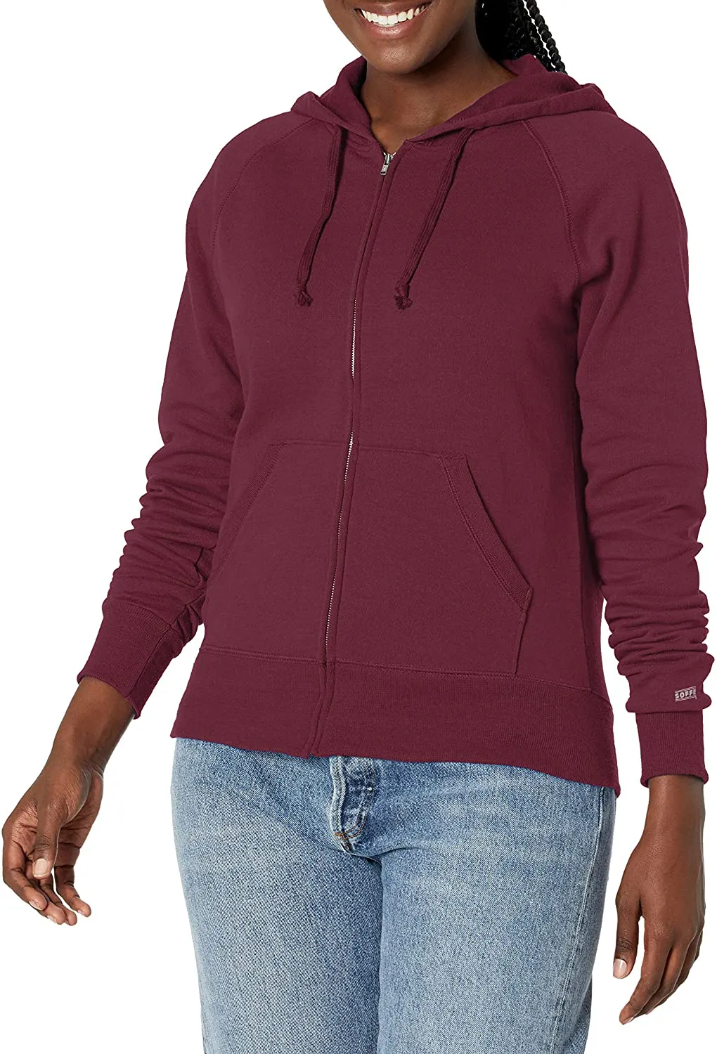 Soffe Women's Rugby Zip Hoodie