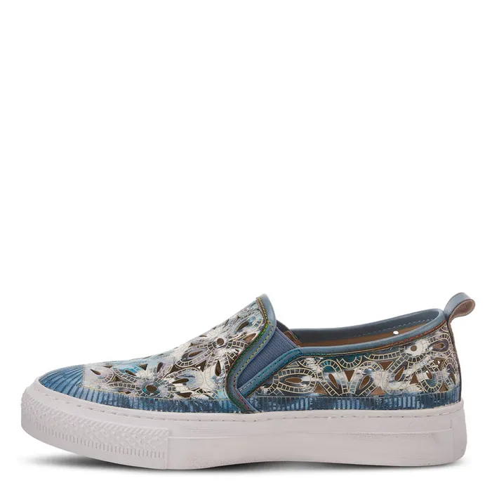 Spring Step Women's L'Artiste Denofeden Slip On - Blue Multi