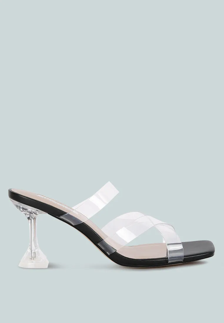 Star Ivy Clear Spool Heeled Sandal