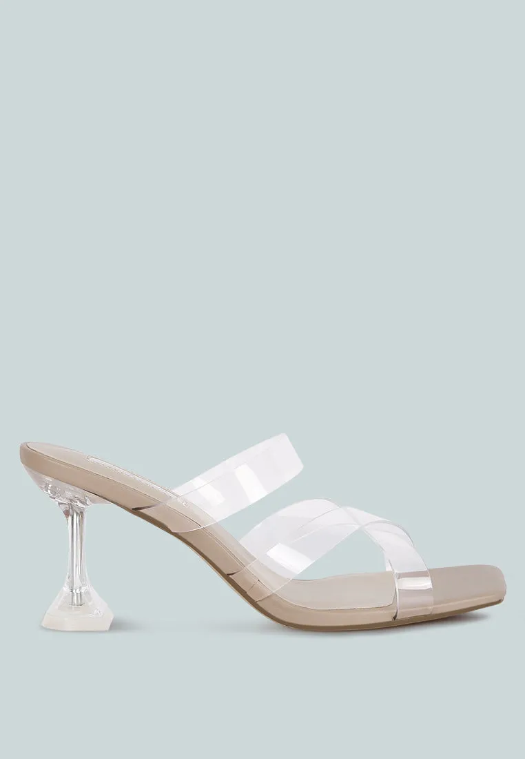 Star Ivy Clear Spool Heeled Sandal