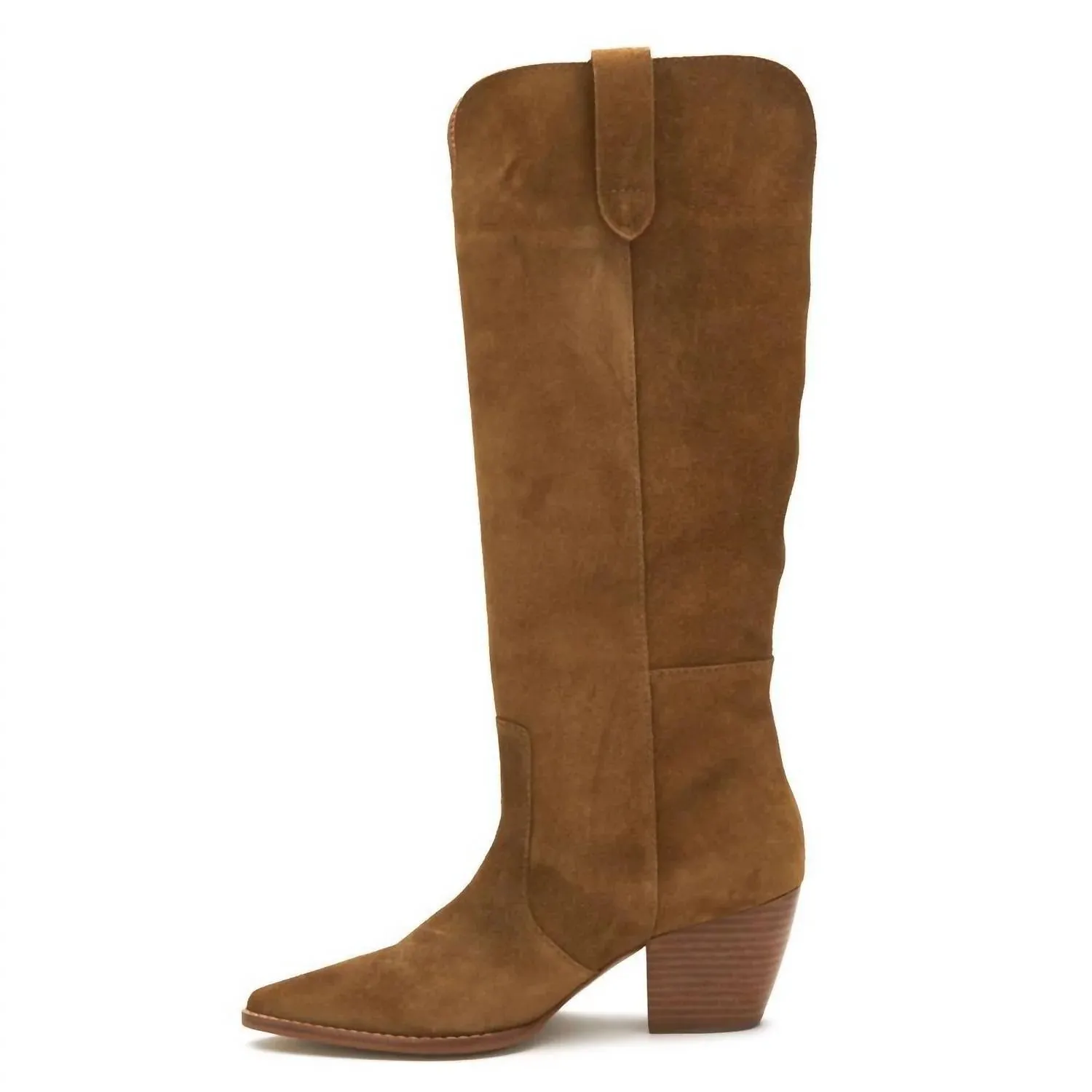 Stella Brown Suede Western Boots