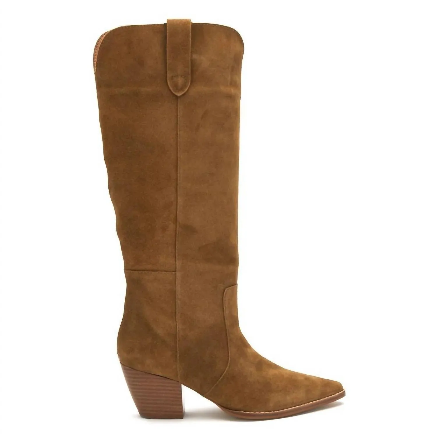 Stella Brown Suede Western Boots