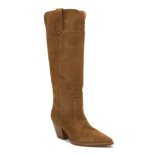 Stella Brown Suede Western Boots