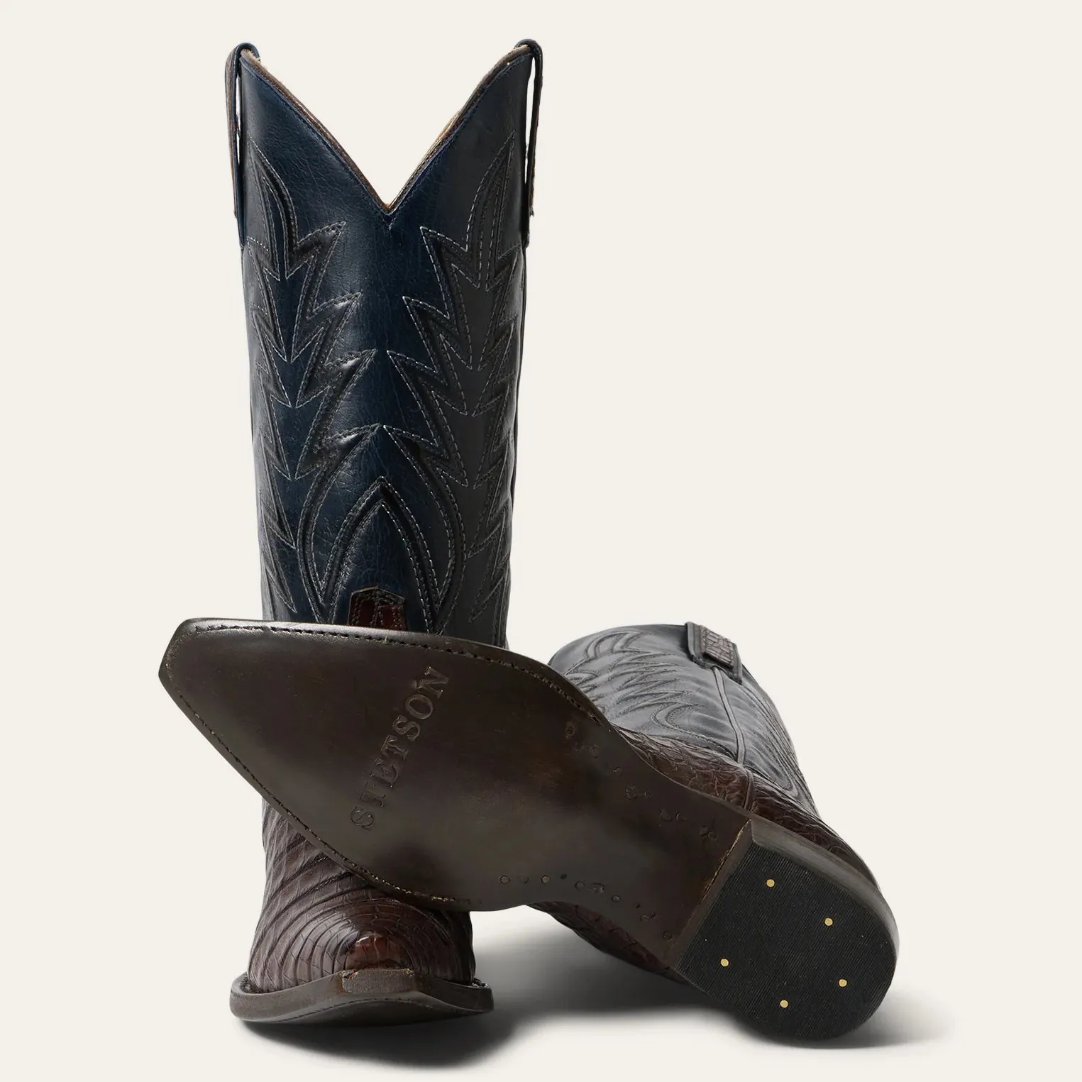 Stetson Brown Women's Adi Caiman Snip Toe Boot 4333