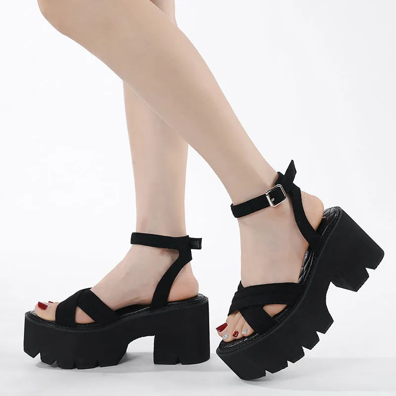 Summer Thick Platform High-heeled Sandal