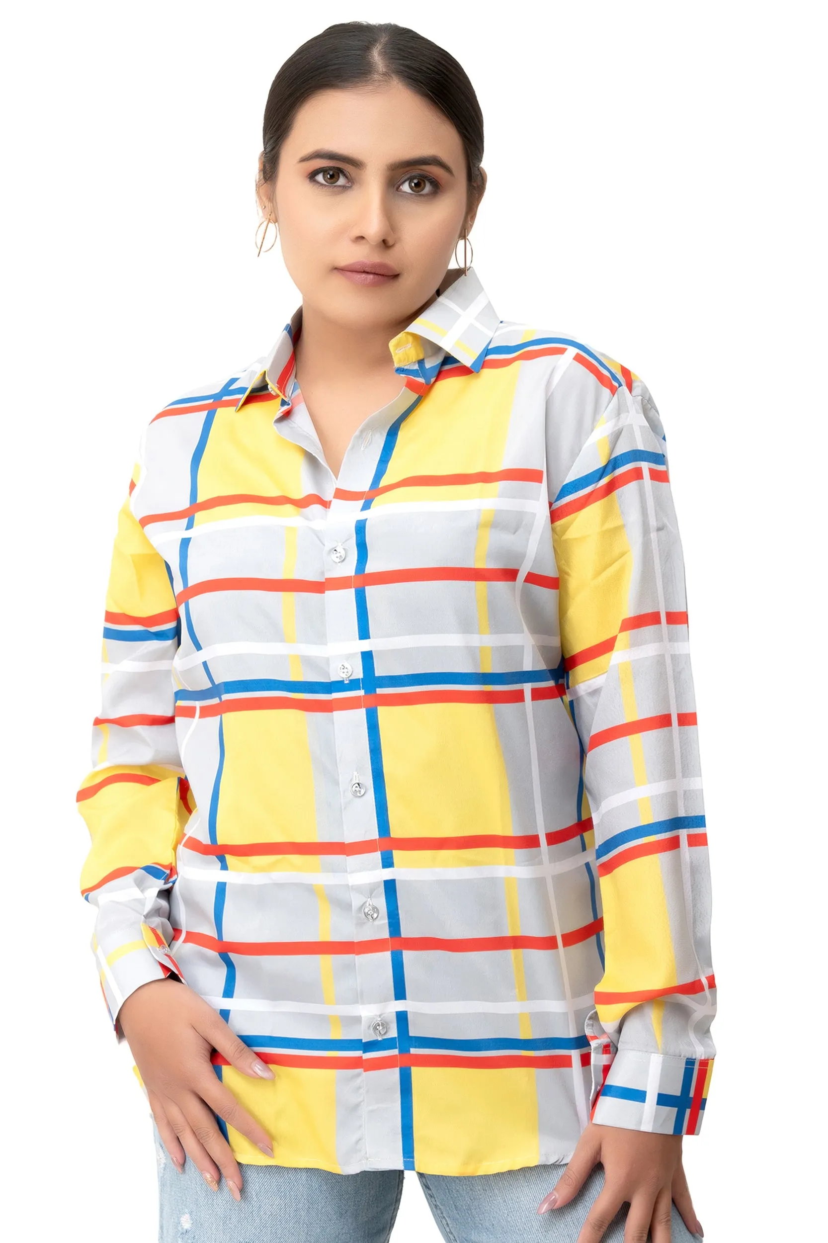 Sunburst Stripes Printed Shirt