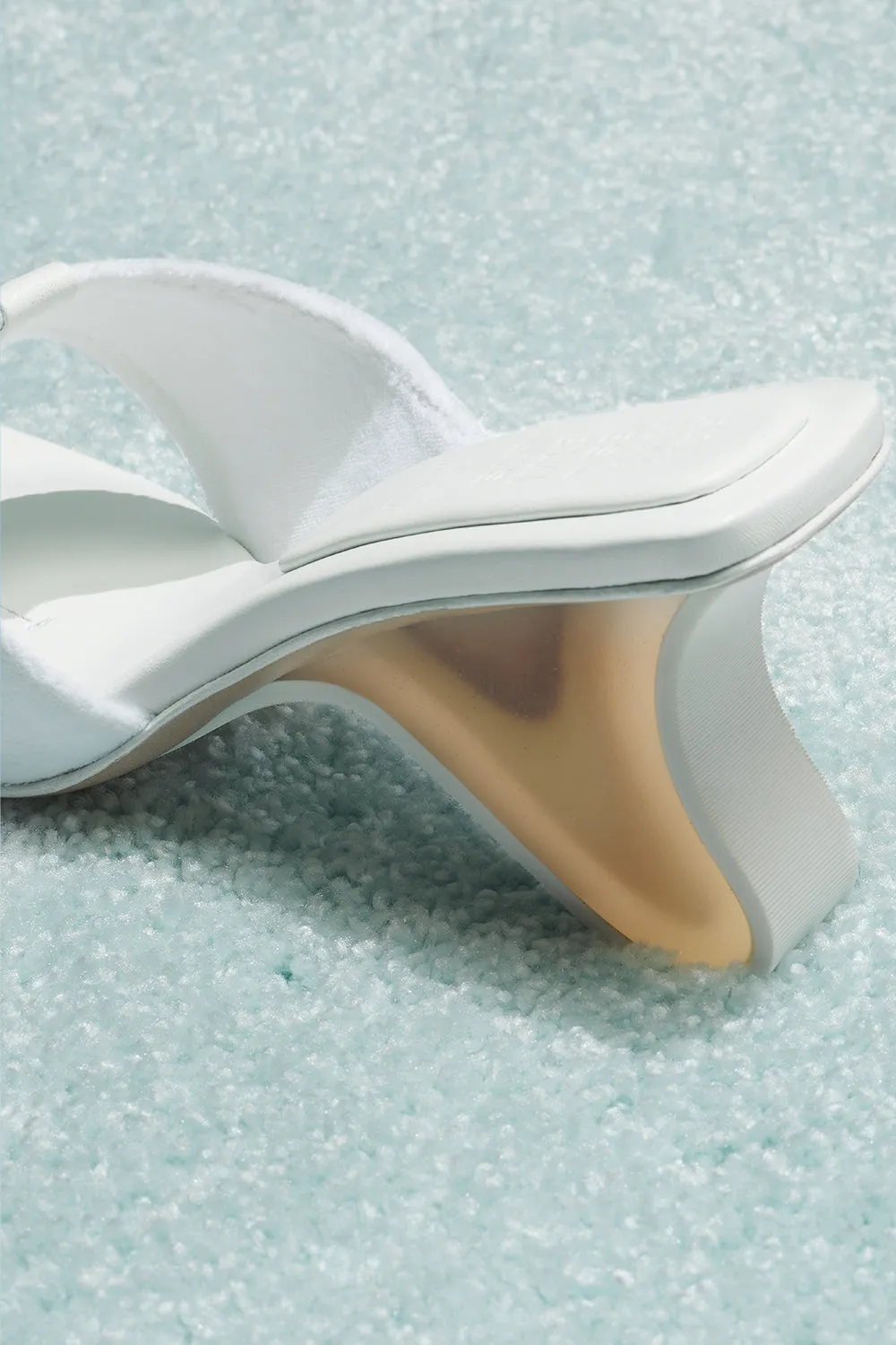 Surf Fin Heeled Sandal - White