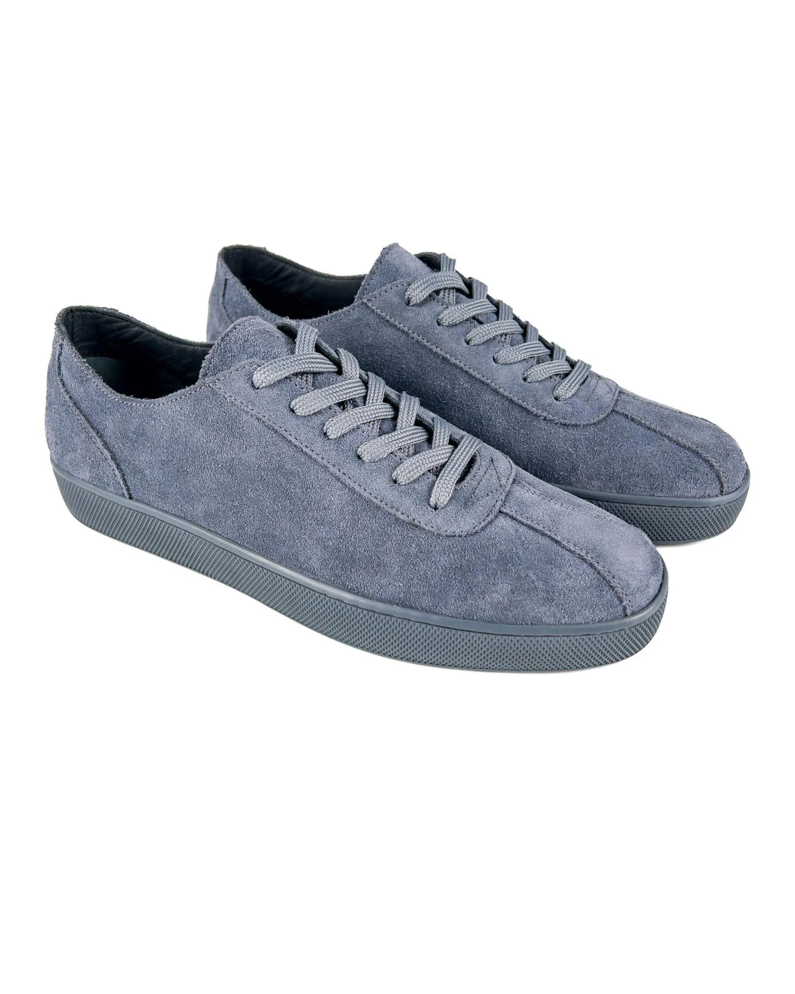 T-Scrambler Gray Genuine Suede Leather Men's Sports Sneaker