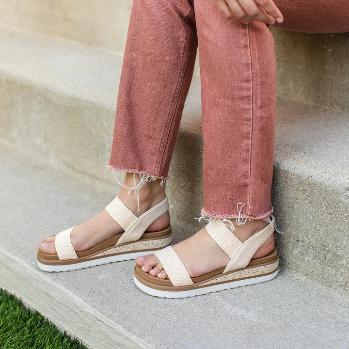 Terry Sandals-Natural