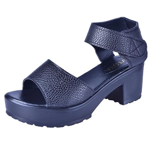 The Belt Platform Sandals