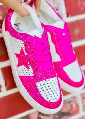 The Stars in Your Eyes Pink Studded Tennis Shoe