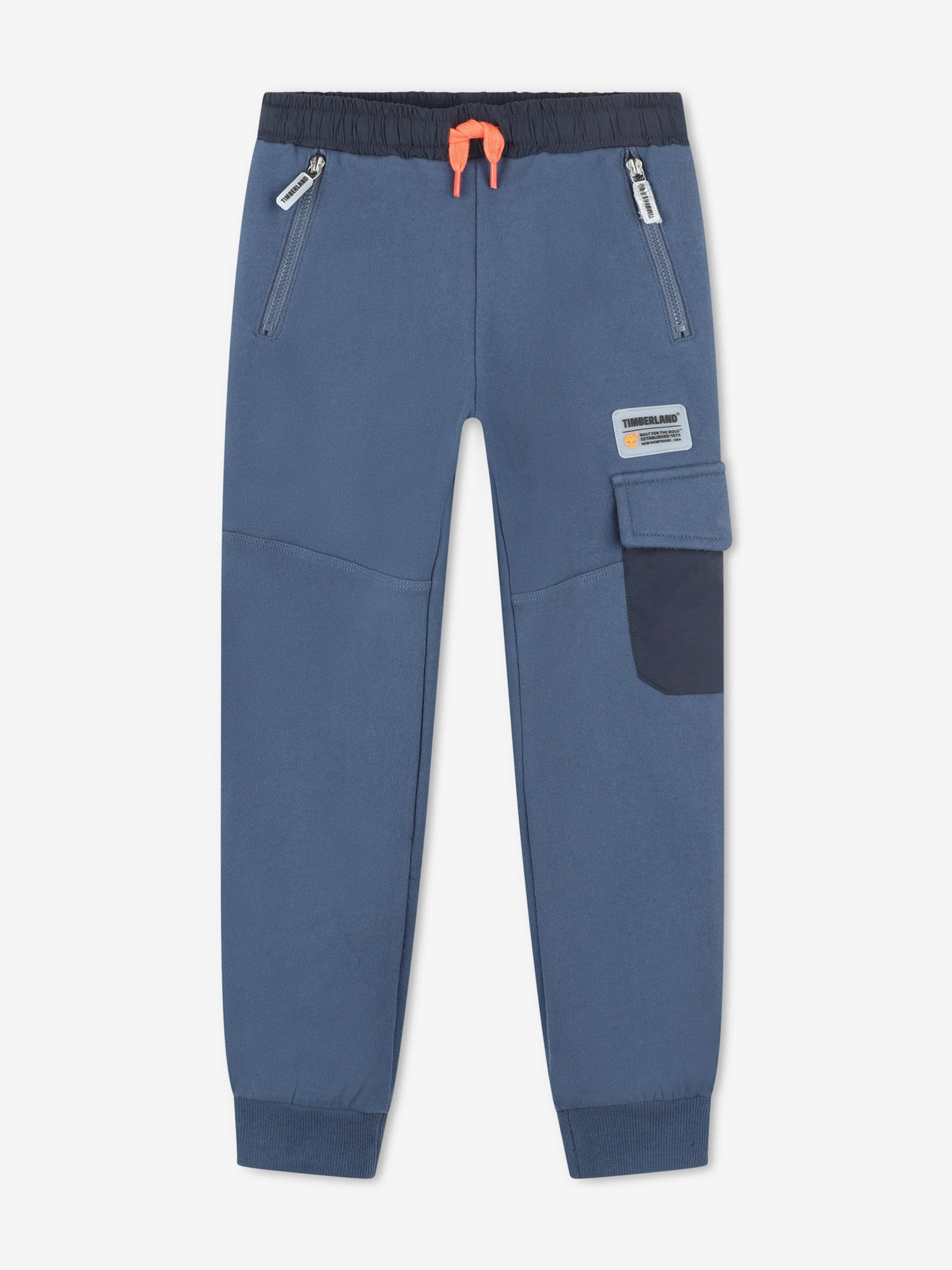 Timberland Boys Denim Knit Joggers in Blue