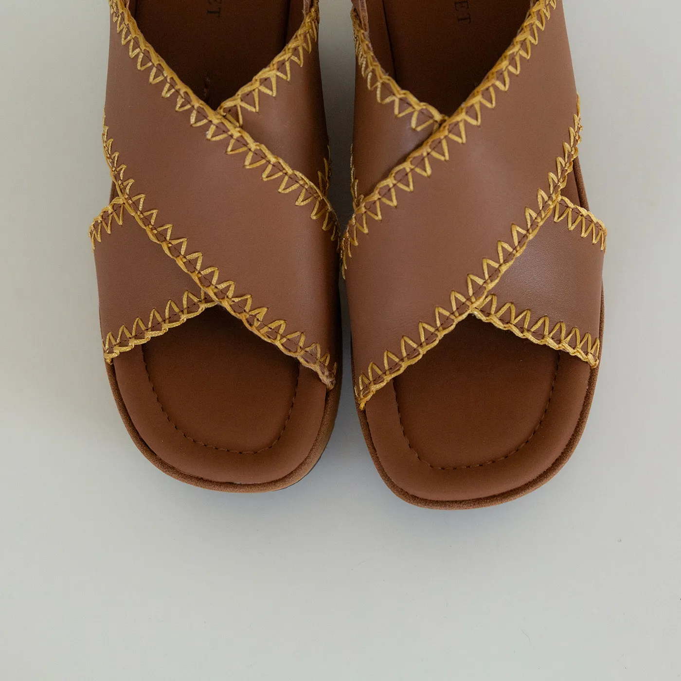 TOFINO in BROWN Heeled Sandals