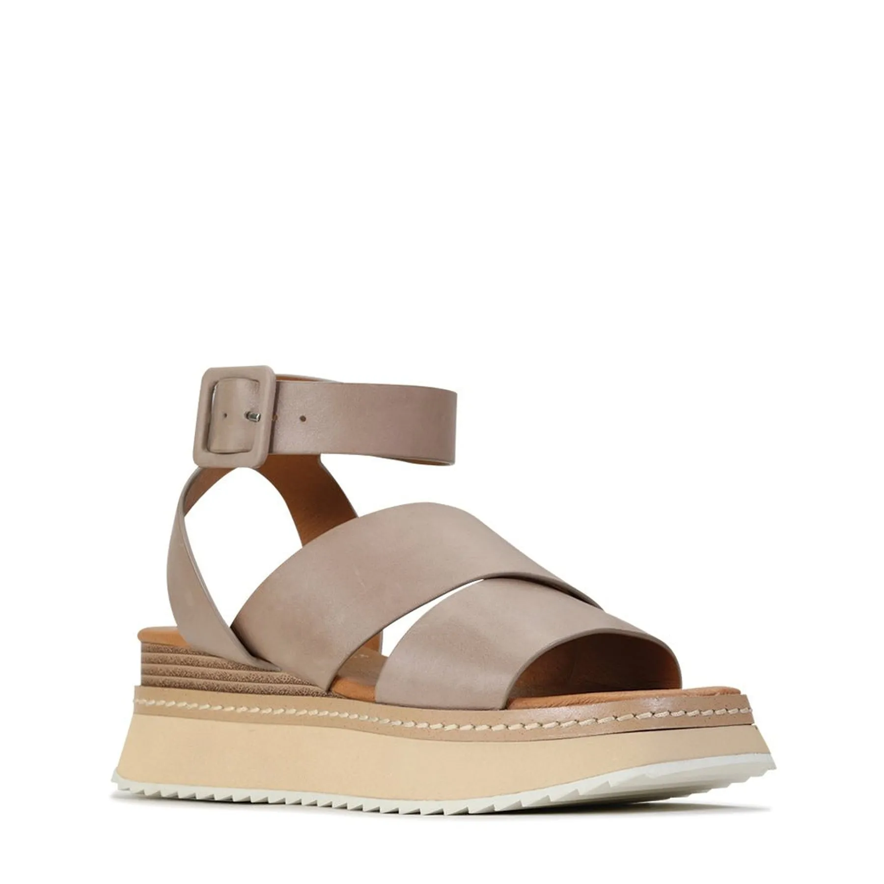 TONALITY LEATHER PLATFORM SANDALS