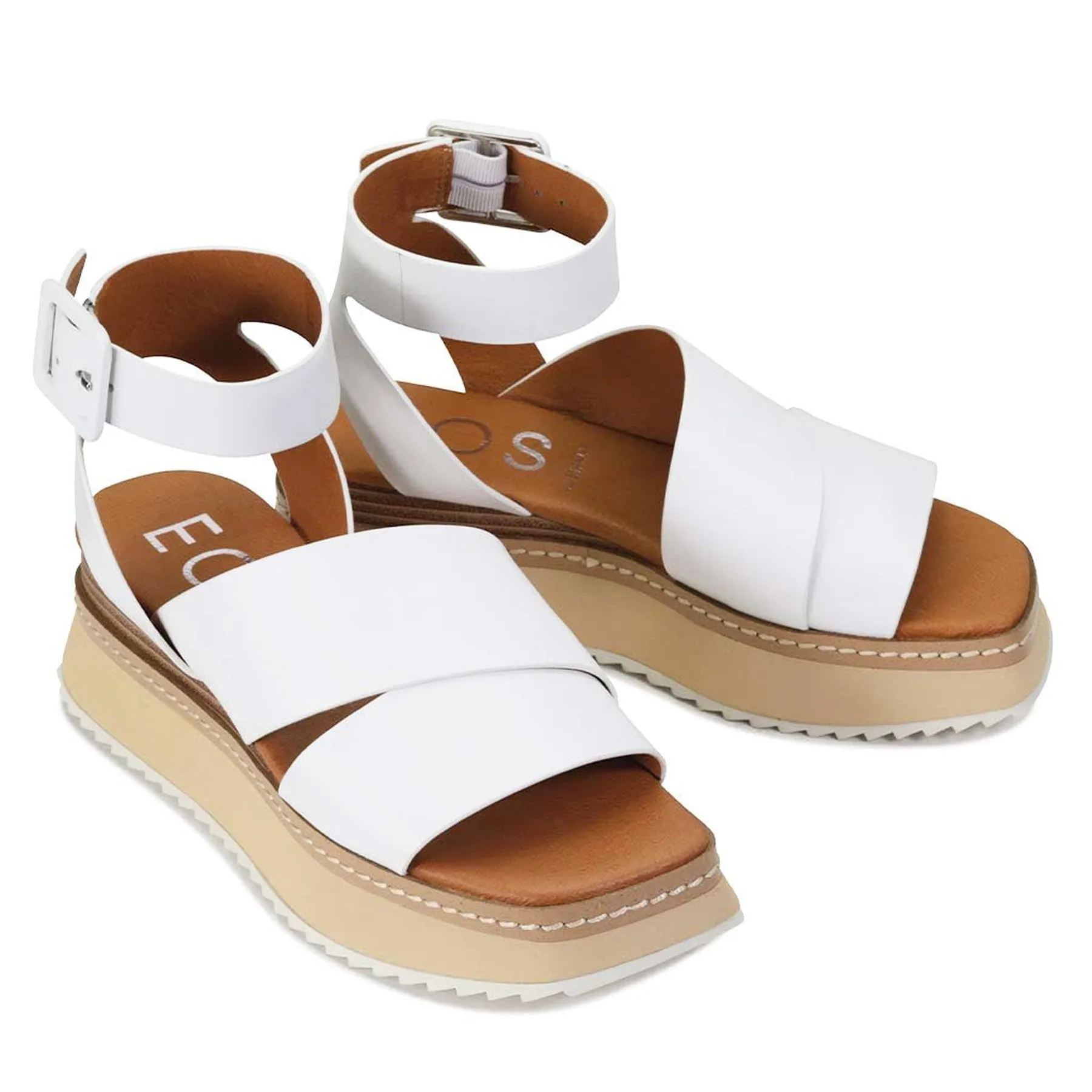 TONALITY LEATHER PLATFORM SANDALS