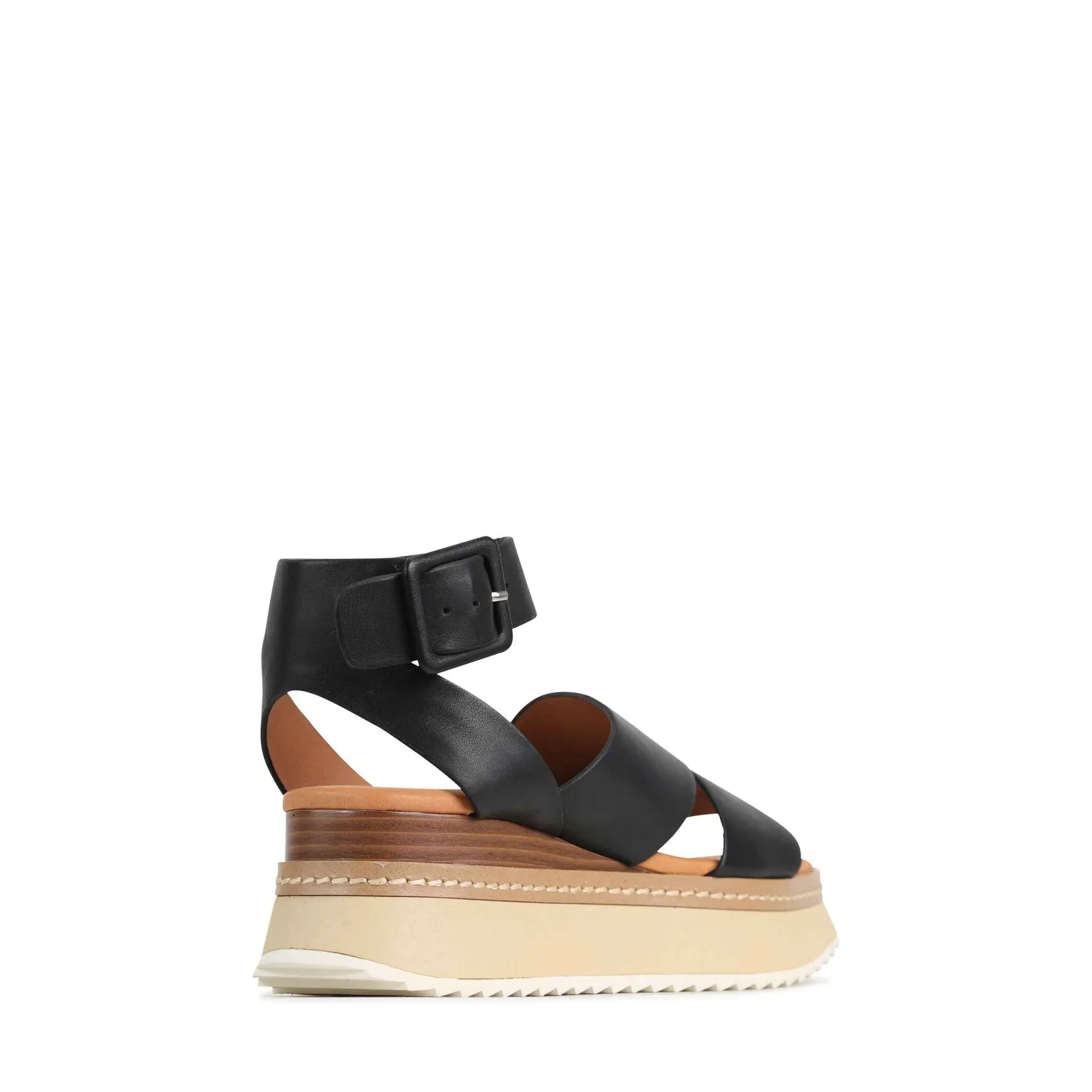 TONALITY LEATHER PLATFORM SANDALS