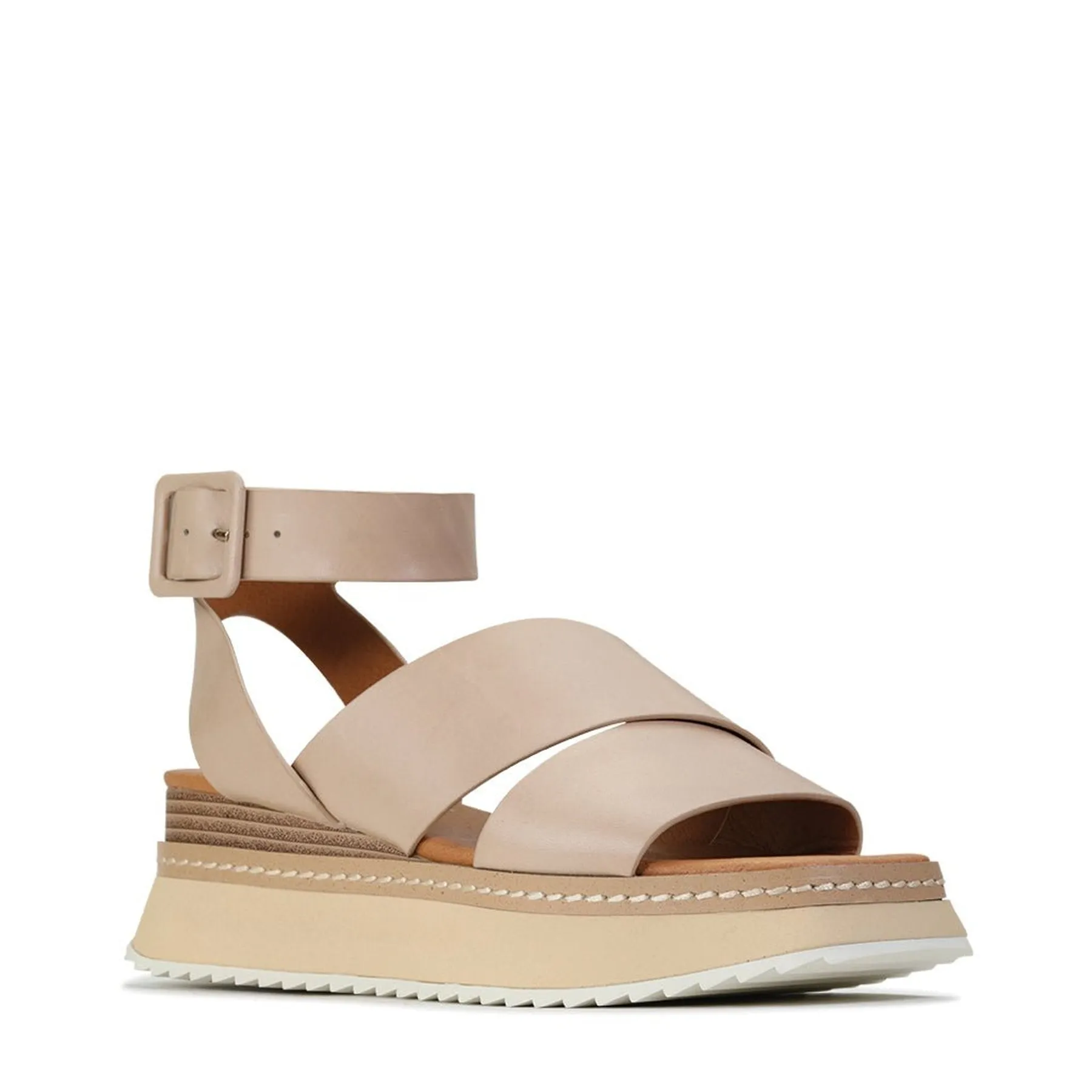 TONALITY LEATHER PLATFORM SANDALS