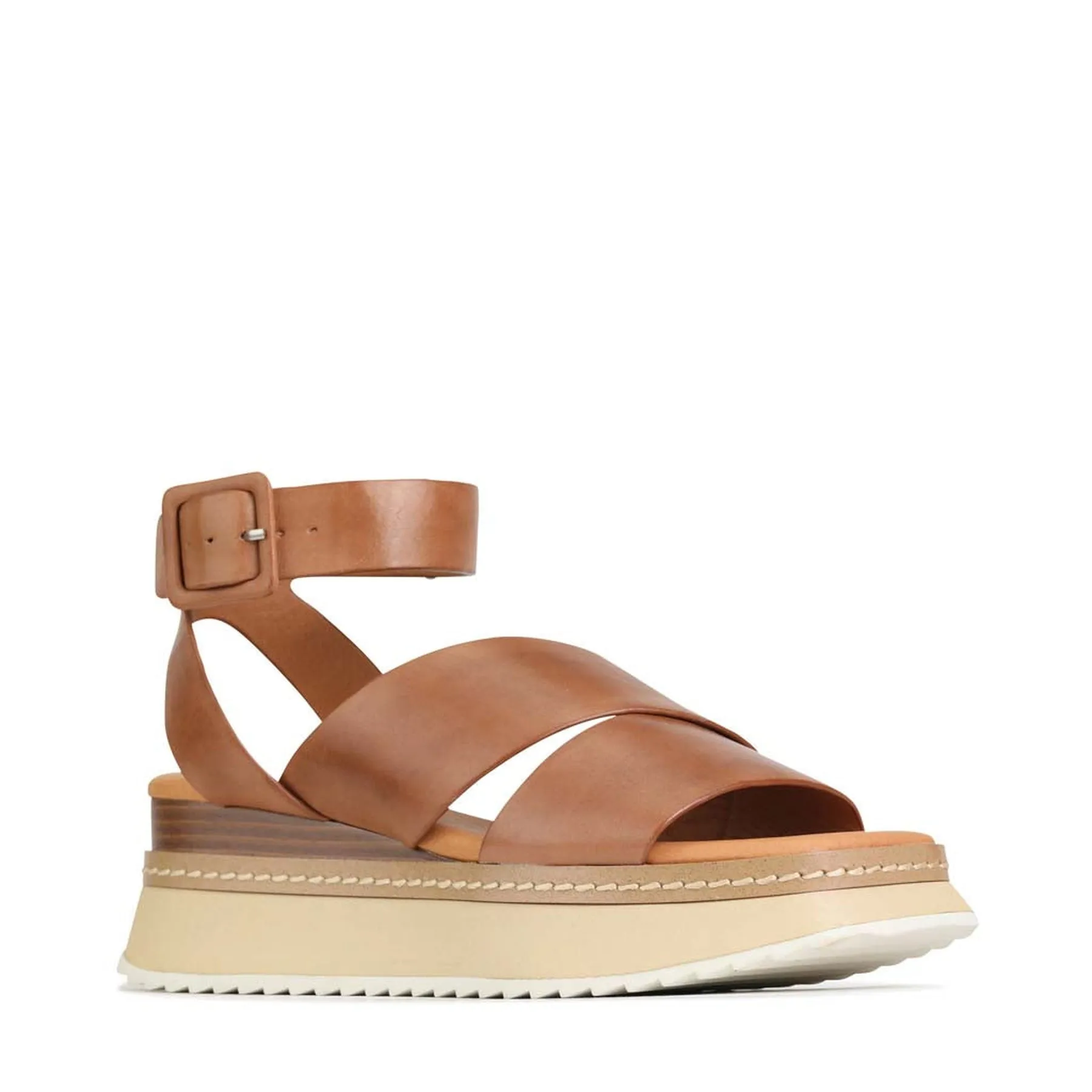 TONALITY LEATHER PLATFORM SANDALS