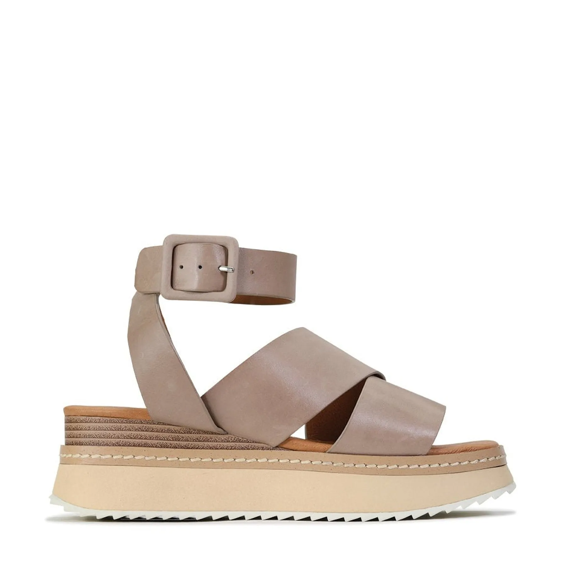 TONALITY LEATHER PLATFORM SANDALS