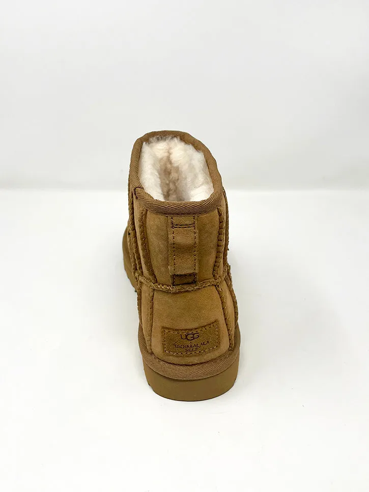 Tschabalala Self x UGG Classic Mini Repeated, Chestnut