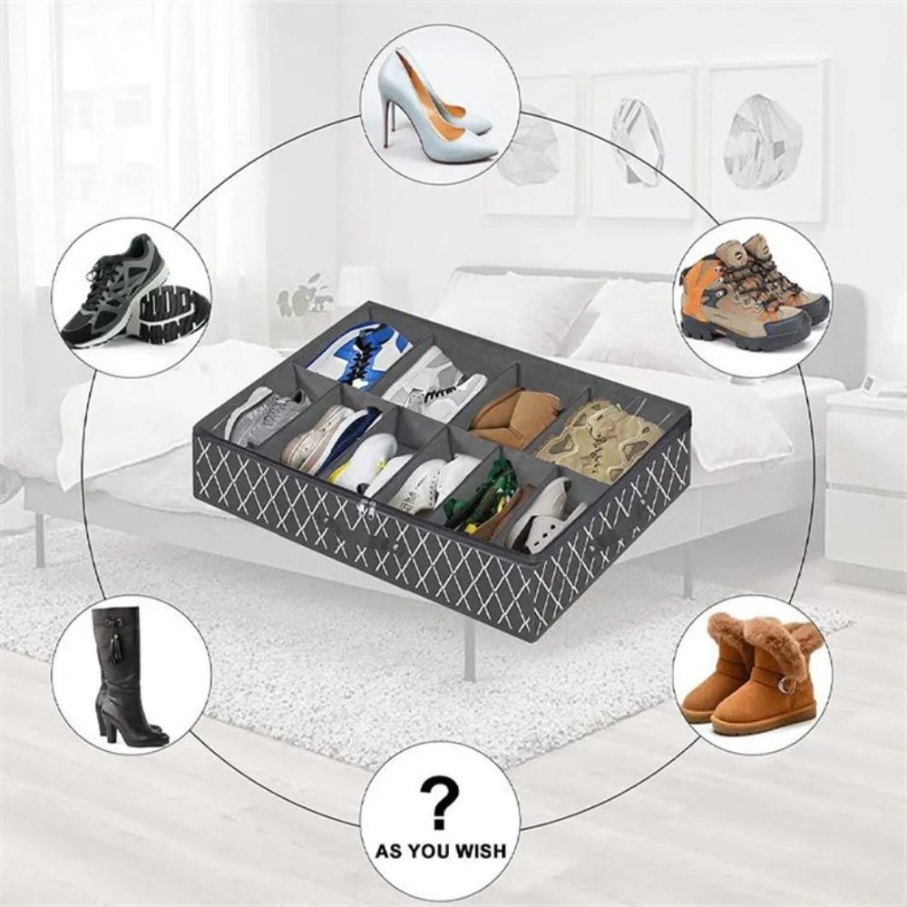 Underbed Storage Containers For Shoes & Clothes (29.5*23.6*5.9 in)