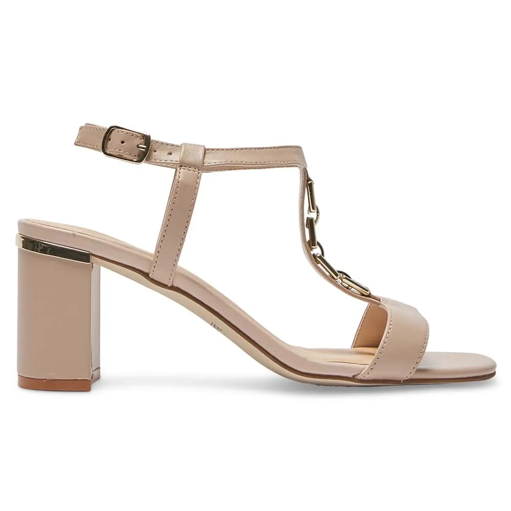 Unicorn Heel in Blush Leather