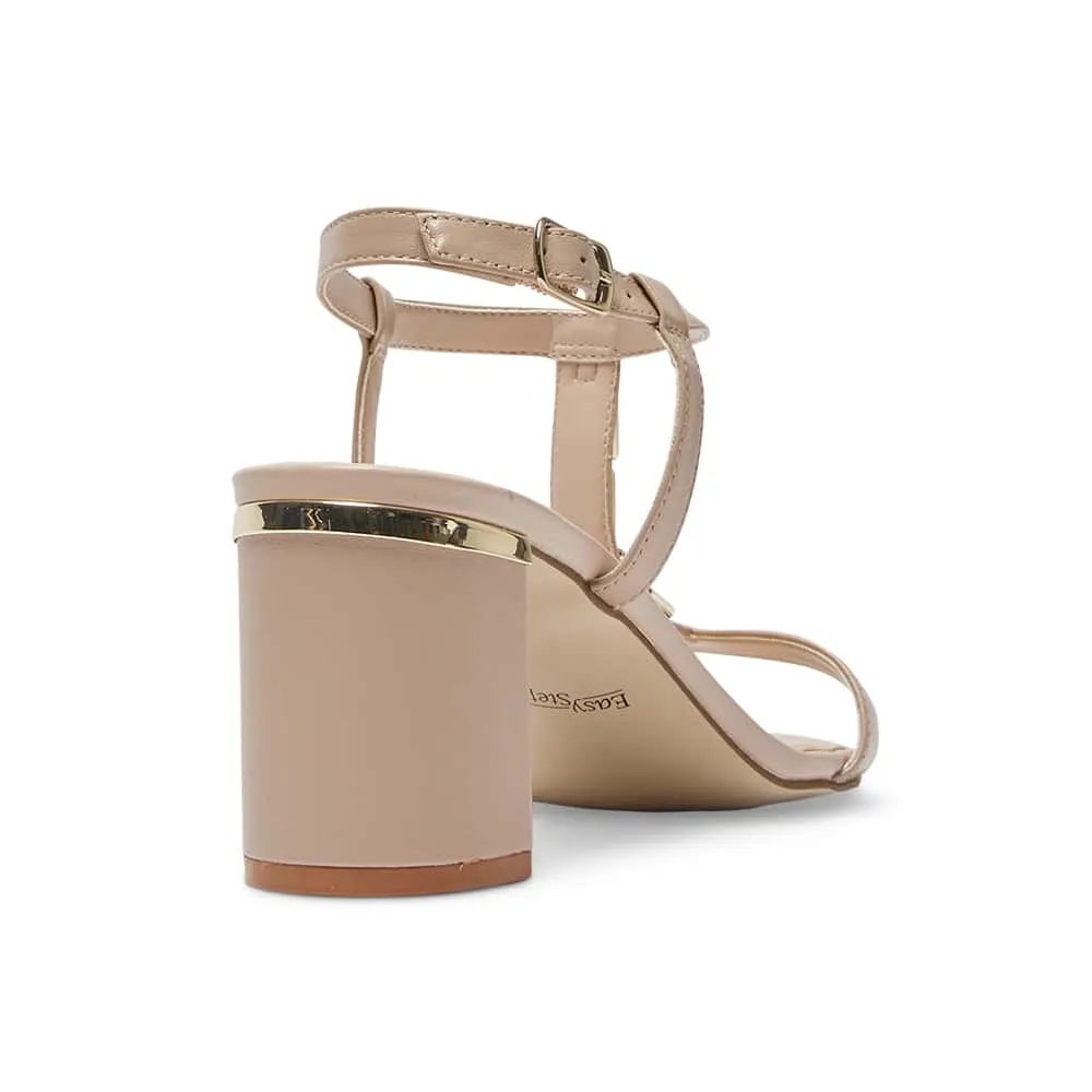 Unicorn Heel in Blush Leather