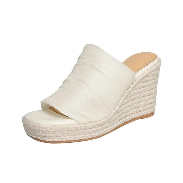 USS Shoes Mirtha Women's Pleated Sandal Wedges