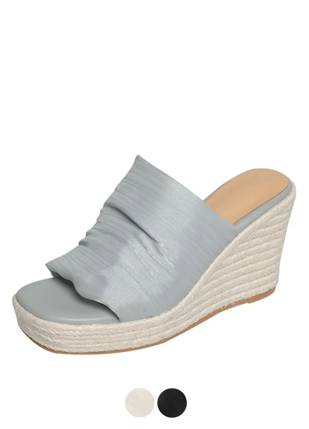 USS Shoes Mirtha Women's Pleated Sandal Wedges