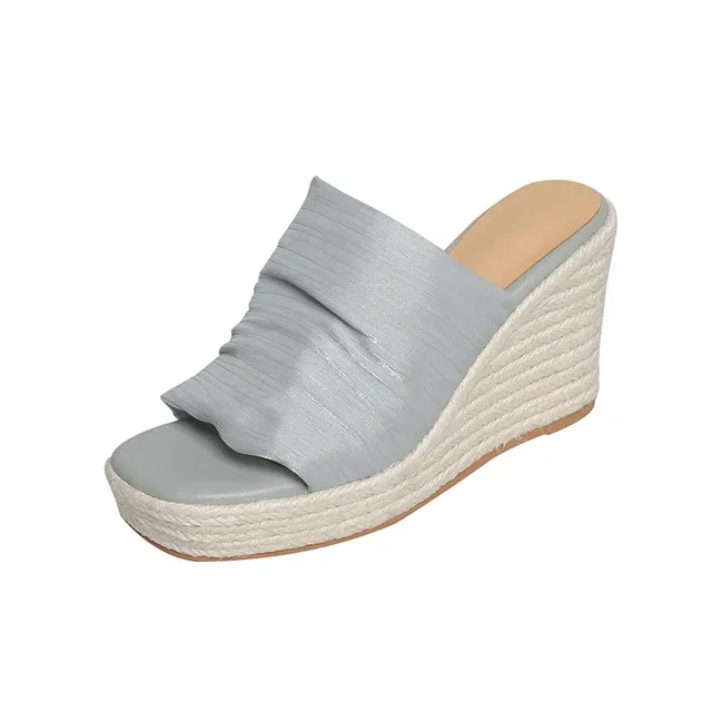 USS Shoes Mirtha Women's Pleated Sandal Wedges