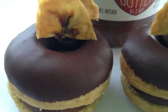 Vegan Nutella (Justin's Choco Nut Butter) and Banana Mini Cake Donuts