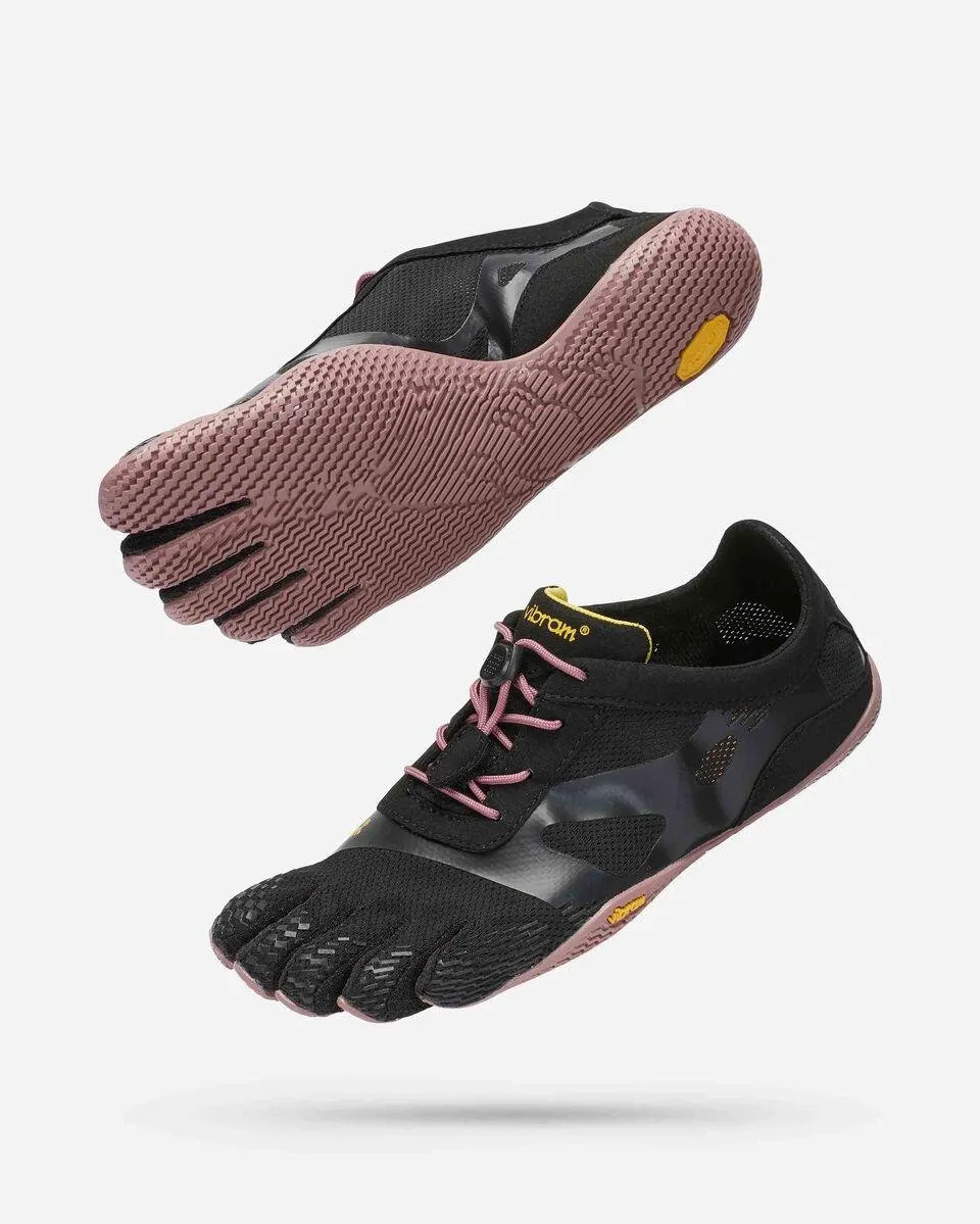 Vibram KS0 Evo Five Fingers Barefoot MAX FEEL Ladies Training Shoes - Black/Rose