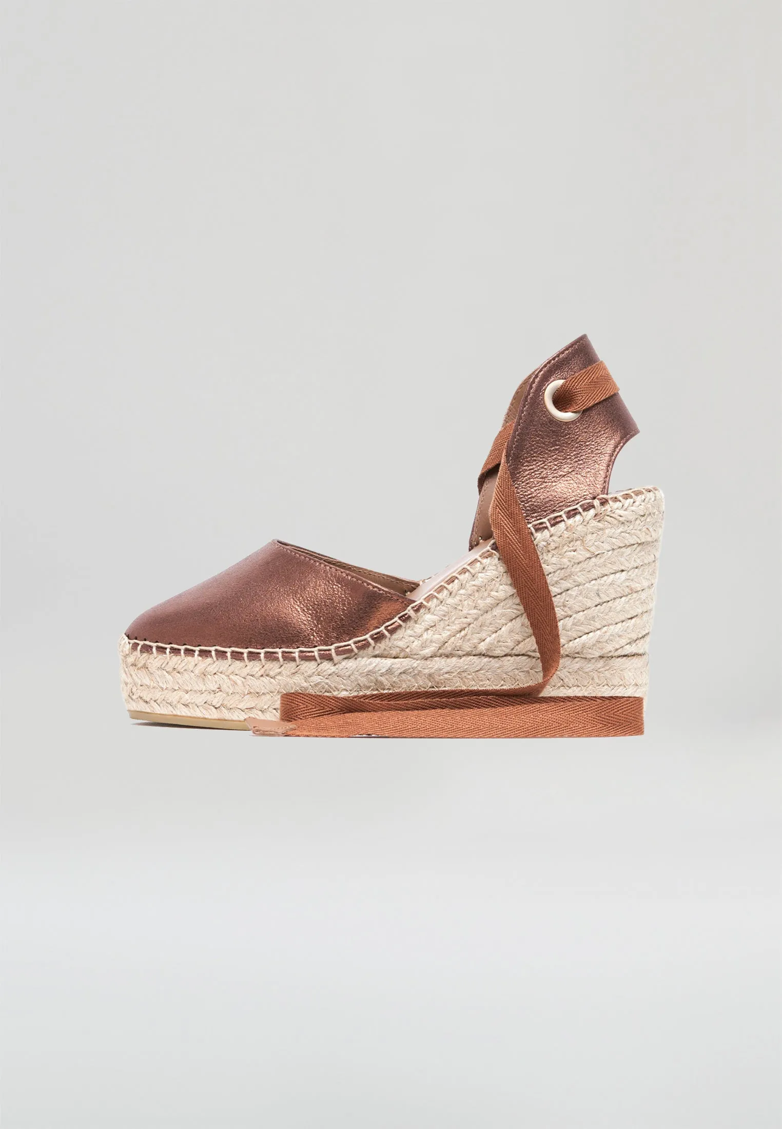 Wedges - Copper Suede