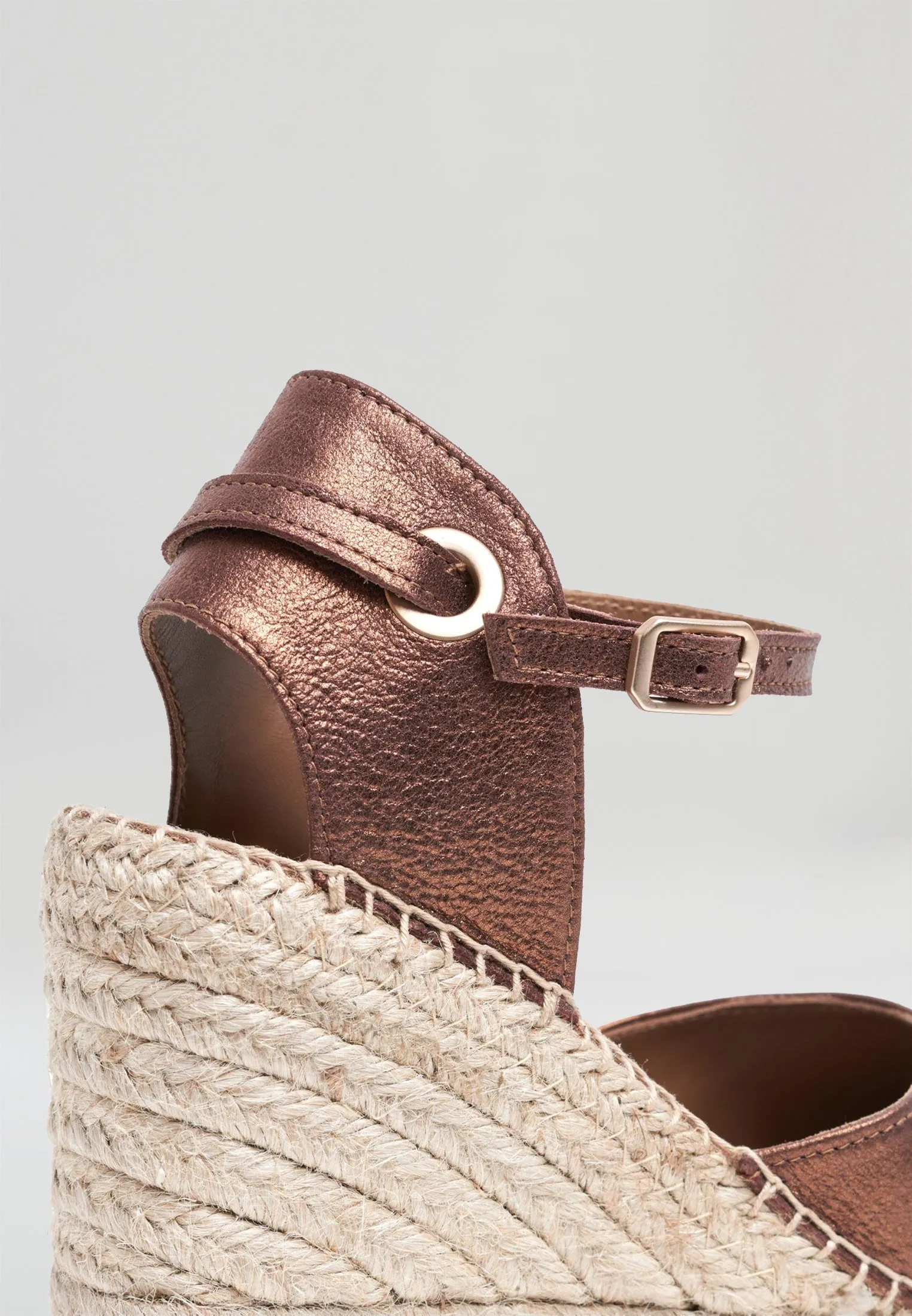 Wedges - Copper Suede