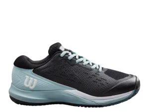 Wilson Rush Pro Ace Clay Ladies Tennis Shoe (Black/Sterling Blue/White)