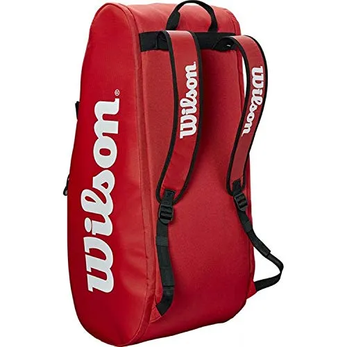 Wilson Tour 2 Compartment 9 Tennis Racquet Kit Bag - Red