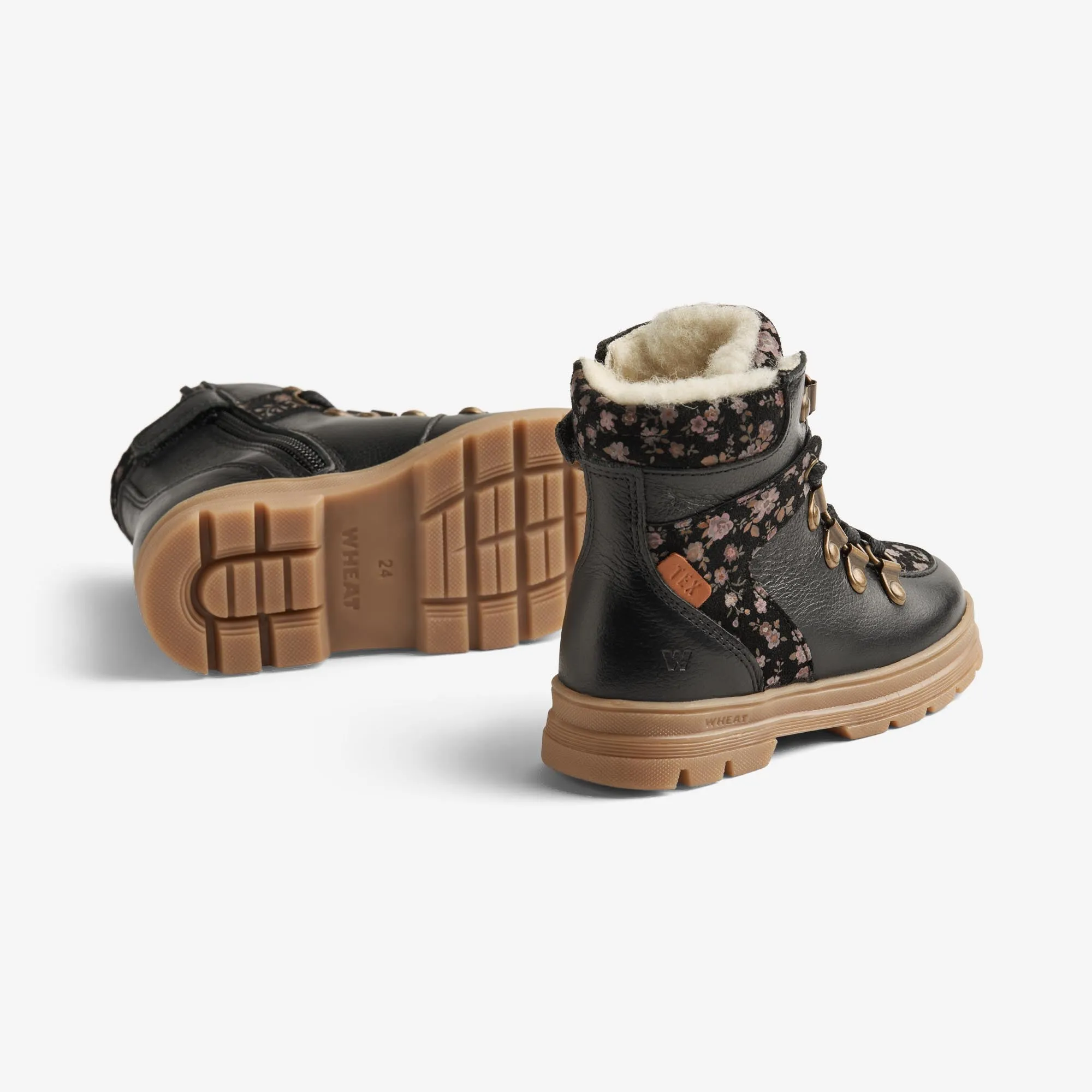 Winterboot Toni Hiker Tex - black flowers