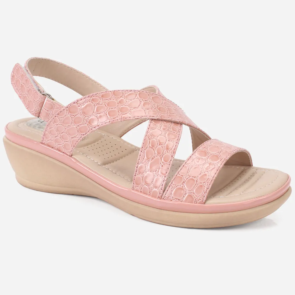 Women "ESTD" Comfort Flat Sandals