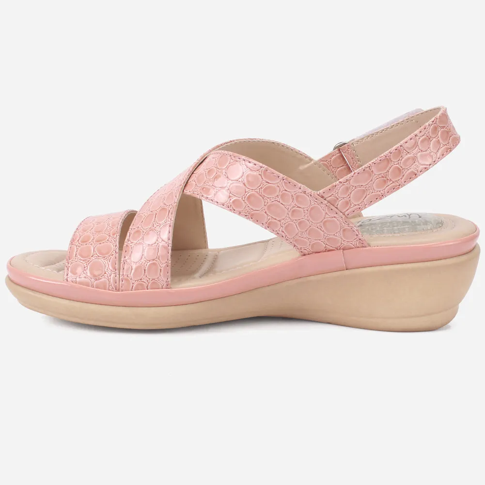 Women "ESTD" Comfort Flat Sandals