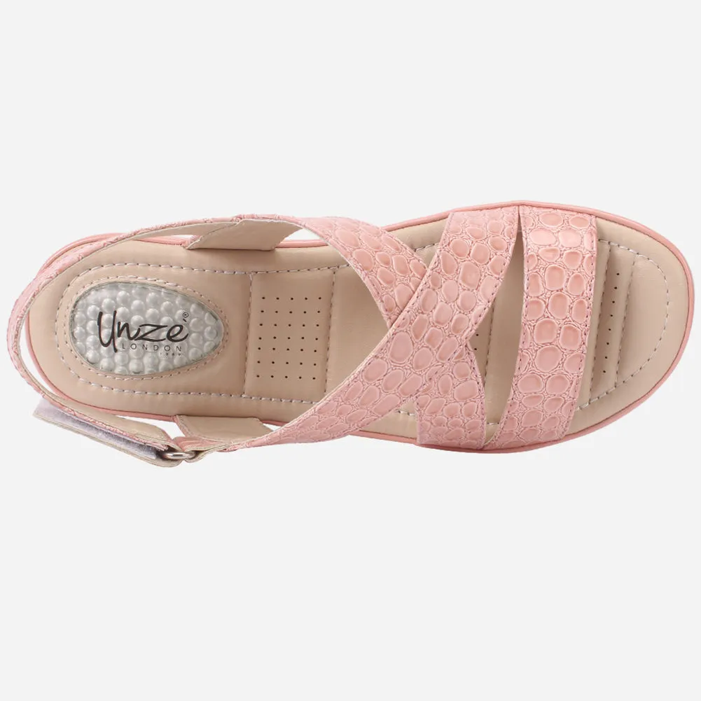 Women "ESTD" Comfort Flat Sandals