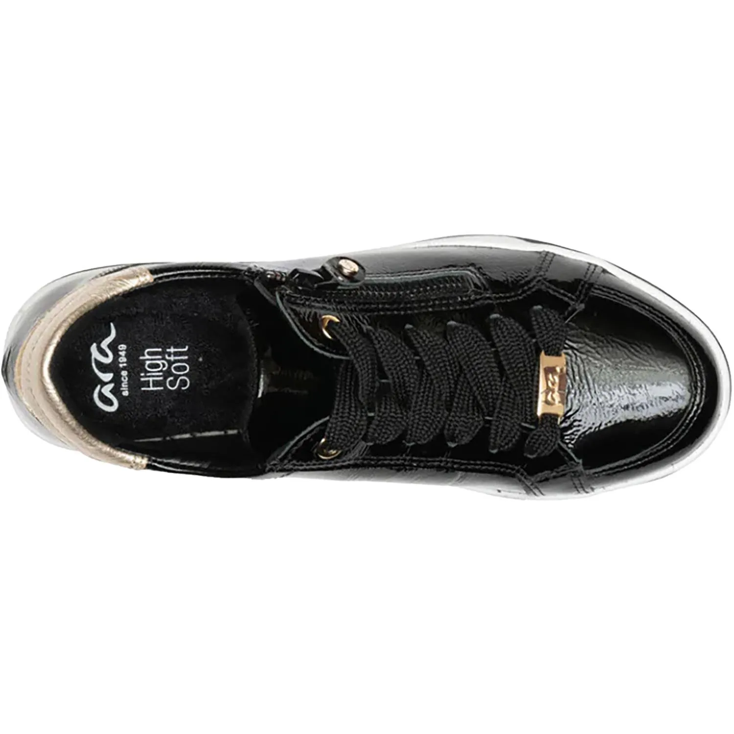 Women's Ara Rei Low Black Patent Leather