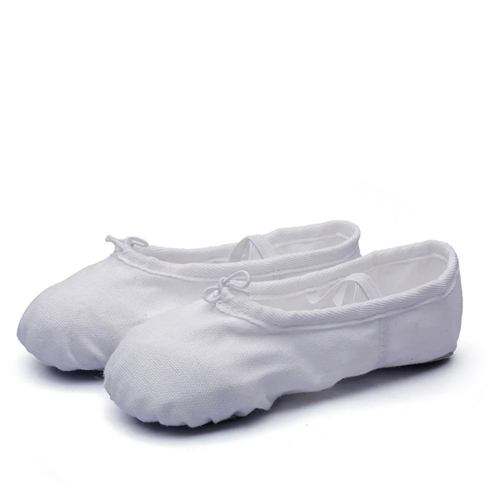 Women's Ballet Slipper Split Sole Canvas Yoga Dance Flats